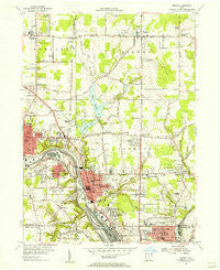 Girard Ohio Historical topographic map, 1:24000 scale, 7.5 X 7.5 Minute, Year 1954