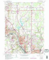 Girard Ohio Historical topographic map, 1:24000 scale, 7.5 X 7.5 Minute, Year 1962