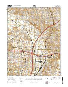 Glendale Ohio Current topographic map, 1:24000 scale, 7.5 X 7.5 Minute, Year 2016