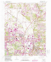 Glendale Ohio Historical topographic map, 1:24000 scale, 7.5 X 7.5 Minute, Year 1965