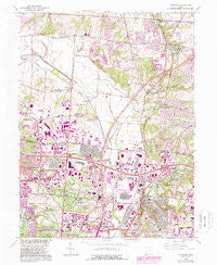 Glendale Ohio Historical topographic map, 1:24000 scale, 7.5 X 7.5 Minute, Year 1965