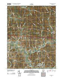 Glenford Ohio Historical topographic map, 1:24000 scale, 7.5 X 7.5 Minute, Year 2010