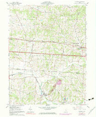 Glenford Ohio Historical topographic map, 1:24000 scale, 7.5 X 7.5 Minute, Year 1961