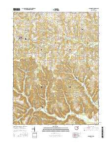 Glenmont Ohio Current topographic map, 1:24000 scale, 7.5 X 7.5 Minute, Year 2016