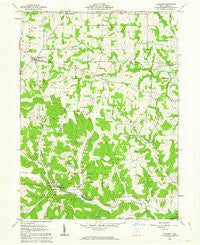 Glenmont Ohio Historical topographic map, 1:24000 scale, 7.5 X 7.5 Minute, Year 1962