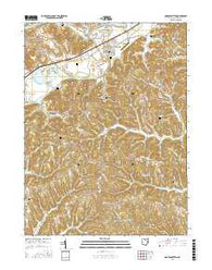 Gnadenhutten Ohio Current topographic map, 1:24000 scale, 7.5 X 7.5 Minute, Year 2016