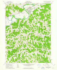 Gnadenhutten Ohio Historical topographic map, 1:24000 scale, 7.5 X 7.5 Minute, Year 1962