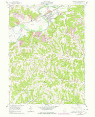 Gnadenhutten Ohio Historical topographic map, 1:24000 scale, 7.5 X 7.5 Minute, Year 1962