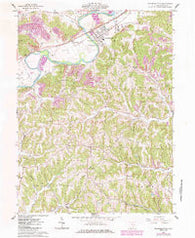 Gnadenhutten Ohio Historical topographic map, 1:24000 scale, 7.5 X 7.5 Minute, Year 1962