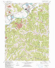 Gnadenhutten Ohio Historical topographic map, 1:24000 scale, 7.5 X 7.5 Minute, Year 1993