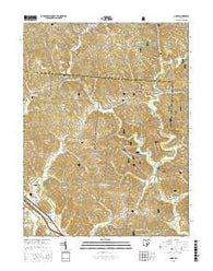 Gore Ohio Current topographic map, 1:24000 scale, 7.5 X 7.5 Minute, Year 2016