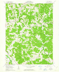 Gore Ohio Historical topographic map, 1:24000 scale, 7.5 X 7.5 Minute, Year 1961