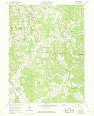 Gore Ohio Historical topographic map, 1:24000 scale, 7.5 X 7.5 Minute, Year 1961