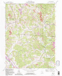Gore Ohio Historical topographic map, 1:24000 scale, 7.5 X 7.5 Minute, Year 1992