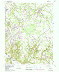 Goshen Ohio Historical topographic map, 1:24000 scale, 7.5 X 7.5 Minute, Year 1965