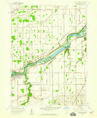 Grand Rapids Ohio Historical topographic map, 1:24000 scale, 7.5 X 7.5 Minute, Year 1958