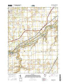 Grand Rapids Ohio Current topographic map, 1:24000 scale, 7.5 X 7.5 Minute, Year 2016