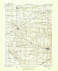 Granville Ohio Historical topographic map, 1:62500 scale, 15 X 15 Minute, Year 1908