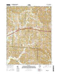 Gratiot Ohio Current topographic map, 1:24000 scale, 7.5 X 7.5 Minute, Year 2016