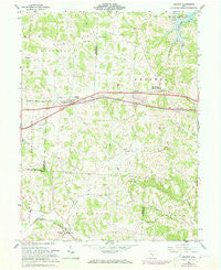 Gratiot Ohio Historical topographic map, 1:24000 scale, 7.5 X 7.5 Minute, Year 1962