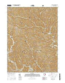 Graysville Ohio Current topographic map, 1:24000 scale, 7.5 X 7.5 Minute, Year 2016