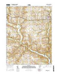 Greenfield Ohio Current topographic map, 1:24000 scale, 7.5 X 7.5 Minute, Year 2016
