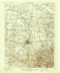 Greenfield Ohio Historical topographic map, 1:62500 scale, 15 X 15 Minute, Year 1917