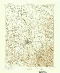 Greenfield Ohio Historical topographic map, 1:62500 scale, 15 X 15 Minute, Year 1917