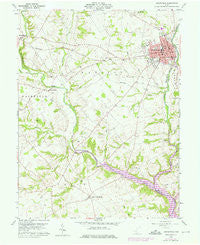 Greenfield Ohio Historical topographic map, 1:24000 scale, 7.5 X 7.5 Minute, Year 1960