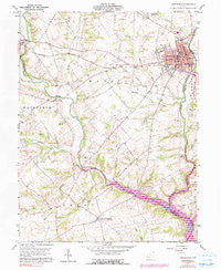 Greenfield Ohio Historical topographic map, 1:24000 scale, 7.5 X 7.5 Minute, Year 1960