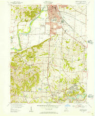 Greenhills Ohio Historical topographic map, 1:24000 scale, 7.5 X 7.5 Minute, Year 1955