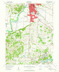 Greenhills Ohio Historical topographic map, 1:24000 scale, 7.5 X 7.5 Minute, Year 1955