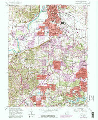 Greenhills Ohio Historical topographic map, 1:24000 scale, 7.5 X 7.5 Minute, Year 1965