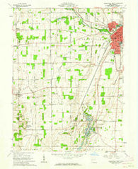 Greenville West Ohio Historical topographic map, 1:24000 scale, 7.5 X 7.5 Minute, Year 1961