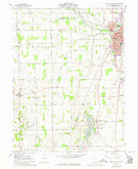 Greenville West Ohio Historical topographic map, 1:24000 scale, 7.5 X 7.5 Minute, Year 1961