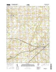 Greenwich Ohio Current topographic map, 1:24000 scale, 7.5 X 7.5 Minute, Year 2016