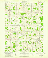 Greenwich Ohio Historical topographic map, 1:24000 scale, 7.5 X 7.5 Minute, Year 1960