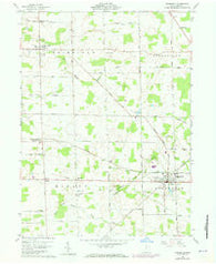 Greenwich Ohio Historical topographic map, 1:24000 scale, 7.5 X 7.5 Minute, Year 1960