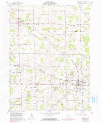 Greenwich Ohio Historical topographic map, 1:24000 scale, 7.5 X 7.5 Minute, Year 1960