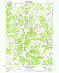 Greer Ohio Historical topographic map, 1:24000 scale, 7.5 X 7.5 Minute, Year 1961