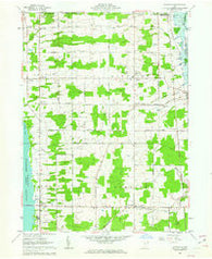 Gustavus Ohio Historical topographic map, 1:24000 scale, 7.5 X 7.5 Minute, Year 1961