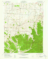 Hallsville Ohio Historical topographic map, 1:24000 scale, 7.5 X 7.5 Minute, Year 1961