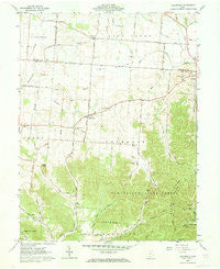 Hallsville Ohio Historical topographic map, 1:24000 scale, 7.5 X 7.5 Minute, Year 1961
