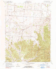 Hallsville Ohio Historical topographic map, 1:24000 scale, 7.5 X 7.5 Minute, Year 1961