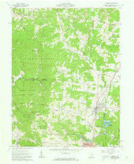 Hamden Ohio Historical topographic map, 1:24000 scale, 7.5 X 7.5 Minute, Year 1961
