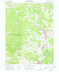 Hamden Ohio Historical topographic map, 1:24000 scale, 7.5 X 7.5 Minute, Year 1961