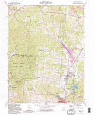 Hamden Ohio Historical topographic map, 1:24000 scale, 7.5 X 7.5 Minute, Year 1992