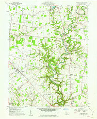 Hamersville Ohio Historical topographic map, 1:24000 scale, 7.5 X 7.5 Minute, Year 1960