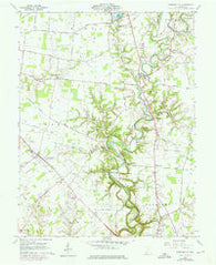 Hamersville Ohio Historical topographic map, 1:24000 scale, 7.5 X 7.5 Minute, Year 1960
