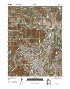 Hamilton Ohio Historical topographic map, 1:24000 scale, 7.5 X 7.5 Minute, Year 2010